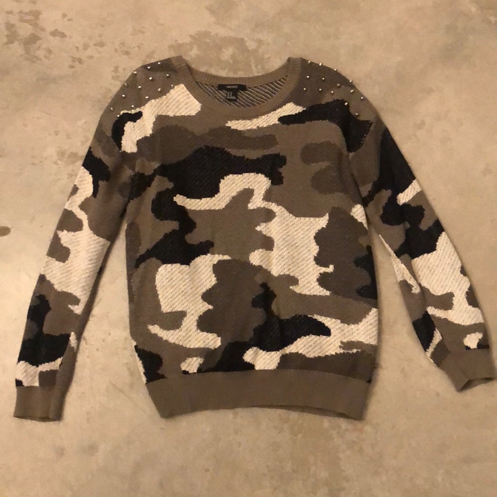 Camo sweater